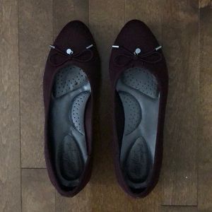 Maroon Small Heel Shoe
